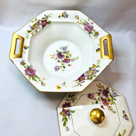 Theodore Haviland Limoges Vintage Covered Vegetable Bowl “Persia” France - Picture 6 of 11